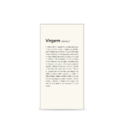 Tela Decorativa Slim Signo Virgem Bege