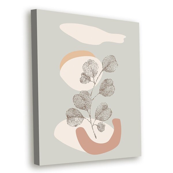 Tela Decorativa Tropical Abstrato Flores - 30x40cm