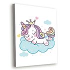 Tela Decorativa Unicórnio Dormindo - 30x40cm