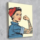 Tela Decorativa Women Empoderamento - 30x40cm