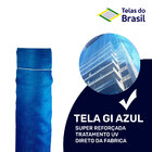 Tela Fachadeira Azul Malha 6x1,5 - 3x150m - 450m²
