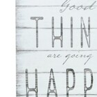 Tela Good Things Fundo Branco 28x28cm - Urban