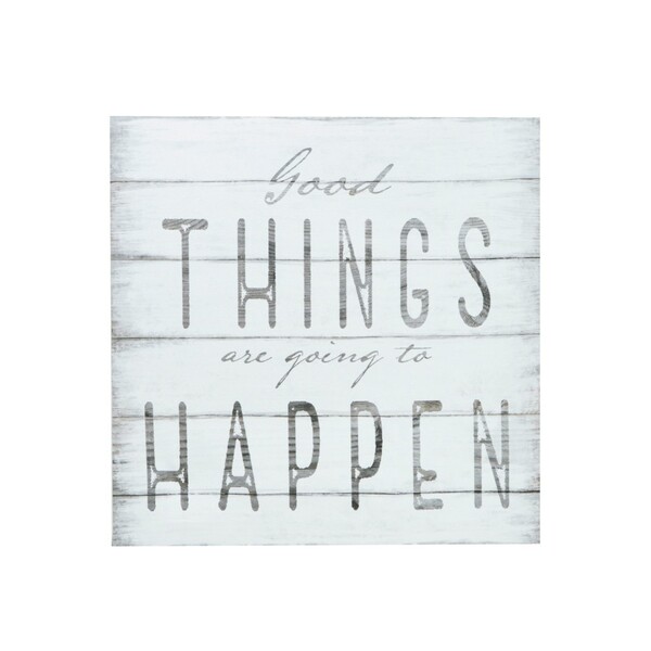 Tela Good Things Fundo Branco 28x28cm - Urban