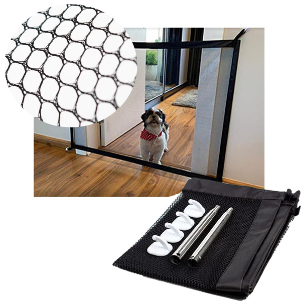 Tela Grade De Porta Cachorro Rede Pet Caes Cao Crianças Pared