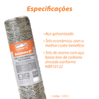 Tela Hexagonal Galinheiro Galv. 2" Fio 23 1,80x50m Rino Agro