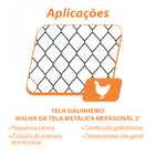 Tela Hexagonal Galinheiro Galv. 2" Fio 23 1,80x50m Rino Agro