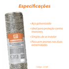 Tela Hexagonal Mangueirão Galv. 3" Fio 16 0,80x50m Rino Agro