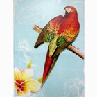 Tela Impressa Arara Vermelha Galho