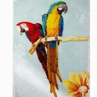 Tela Impressa Araras No Galho