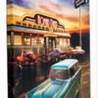 Tela Impressa C Led Flash Carro Azul Fullway 140x100xx4cm