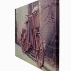 Tela Impressa C Metal Bike Rosa Fullway 70x100x4cm