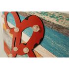 Tela Impressa Com Metal E Led Bar Fullway 120x40x6cm