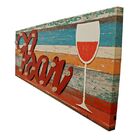 Tela Impressa Com Metal E Led Bar Fullway 120x40x6cm