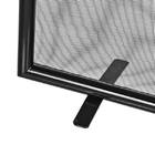 TELA LAREIRA TUBO RETA PRETA 80X60CM