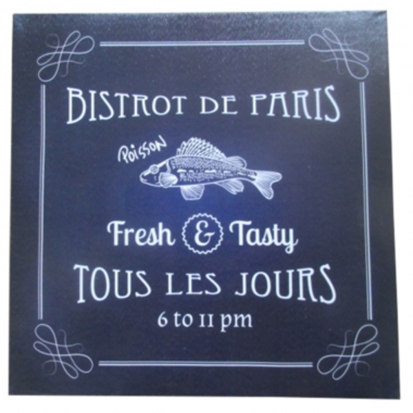 Tela Le Jazz Tous Le Jours Preta 50 X 50 X 1 8 Cm