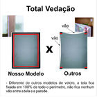 Tela Mosq. Com Velcro Preta Larg. 1200 X Alt. 1500mm