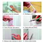 Tela Mosq. Com Velcro Preta Larg. 1200 X Alt. 1500mm