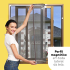 Tela Mosquiteira  Magnética Branca Para Janela 0,80x 0,80m