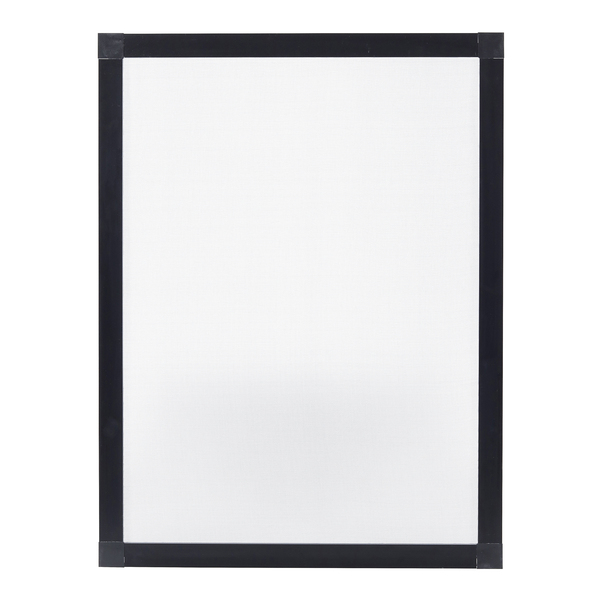 Tela Mosquiteira com Moldura Alumínio Preto para Janela 2 Folhas e Veneziana 3 Folhas 1,00x1,00m Linha Vivace Artens