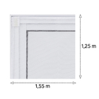 Tela Mosquiteira com Velcro Branca 1,55x1,25m Victoria Reggia