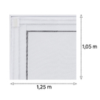 Tela Mosquiteira com Velcro Cinza 1,25x1,05m Victoria Reggia