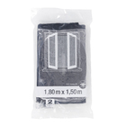 Tela Mosquiteira de Poliéster Preto com Fixação em Velcro 180x150cm