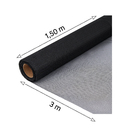 Tela Mosquiteira de Poliéster Preta 3,00x1,50m Artens