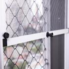 Tela Mosquiteira Em Alumínio - Altura Regulável - Branco- Kit