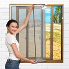 Tela Mosquiteira Magnética 110 X 210 Cm Moldura Branca E Tela