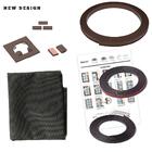 Tela Mosquiteira Magnética 110 X 210 Cm Moldura Grafite E Tel