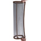 Tela Mosquiteira Magnética 130 X 210 Cm Moldura Marrom E Tela