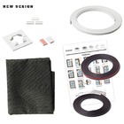 Tela Mosquiteira Magnética 60 X 60 Cm Moldura Grafite E Tela