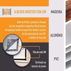 Tela Mosquiteira Magnética 60x60 Branca Grafite