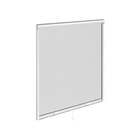 Tela Mosquiteira Retrátil Manual de Alumínio Branco e Fibra de Vidro Preta 120x120cm Standard Artens