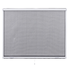 Tela Mosquiteira Retrátil Manual de Alumínio Branco e Fibra de Vidro Preta 125X160cm Standard Artens