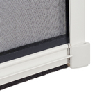 Tela Mosquiteira Retrátil Manual de Alumínio Branco e Fibra de Vidro Preta 160x160cm Excellent Artens