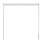 Tela Mosquiteira Retrátil Manual de Alumínio Branco e Fibra de Vidro Preta 160x160cm Excellent Artens