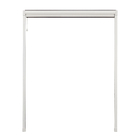 Tela Mosquiteira Retrátil Manual de Alumínio Branco e Fibra de Vidro Preta 230x140cm Excellent Artens