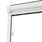 Tela Mosquiteira Retrátil Manual de Alumínio Branco e Fibra de Vidro Preta 230x140cm Excellent Artens