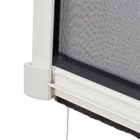 Tela Mosquiteira Retrátil Manual de Alumínio Branco e Fibra de Vidro Preta 230x180cm Excellent Artens