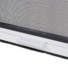 Tela Mosquiteira Retrátil Manual de Alumínio Branco e Fibra de Vidro Preta 230x180cm Standard Artens