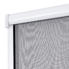 Tela Mosquiteira Retrátil Manual de Alumínio Branco e Fibra de Vidro Preta 230x180cm Standard Artens