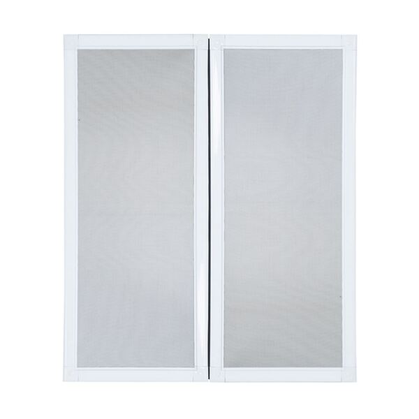 Tela Mosquiteiro Em Alumínio 100 X 120 Cm 4-6 Folhas Branco B