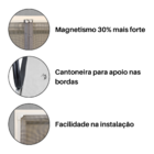 Tela Mosquiteiro Magnética Mm Telas Fibra De Vidro 110 X 230cm