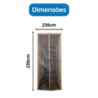 Tela Mosquiteiro Magnética Moldura Branca Telas Mm 230 X 230