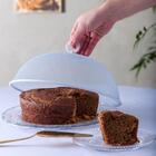 Tela Protetora Para Alimentos De Metal Revestido Branco 30cm