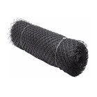 Tela Pvc Proteção Viveiro Preto Rolo 1x50m