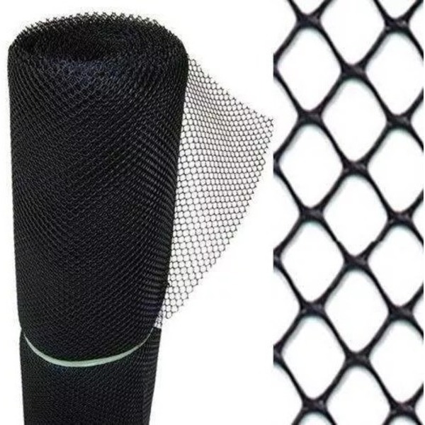 Tela Pvc Viveiro Preto 1 X 10metros