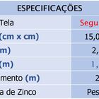 Tela Segurança Soldada Morlan 150 X 50mm Fio 2,30mm 1,50 X 25m