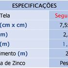 Tela Segurança Soldada Morlan 75 X 50mm Fio 2,10mm 1,50 X 25m